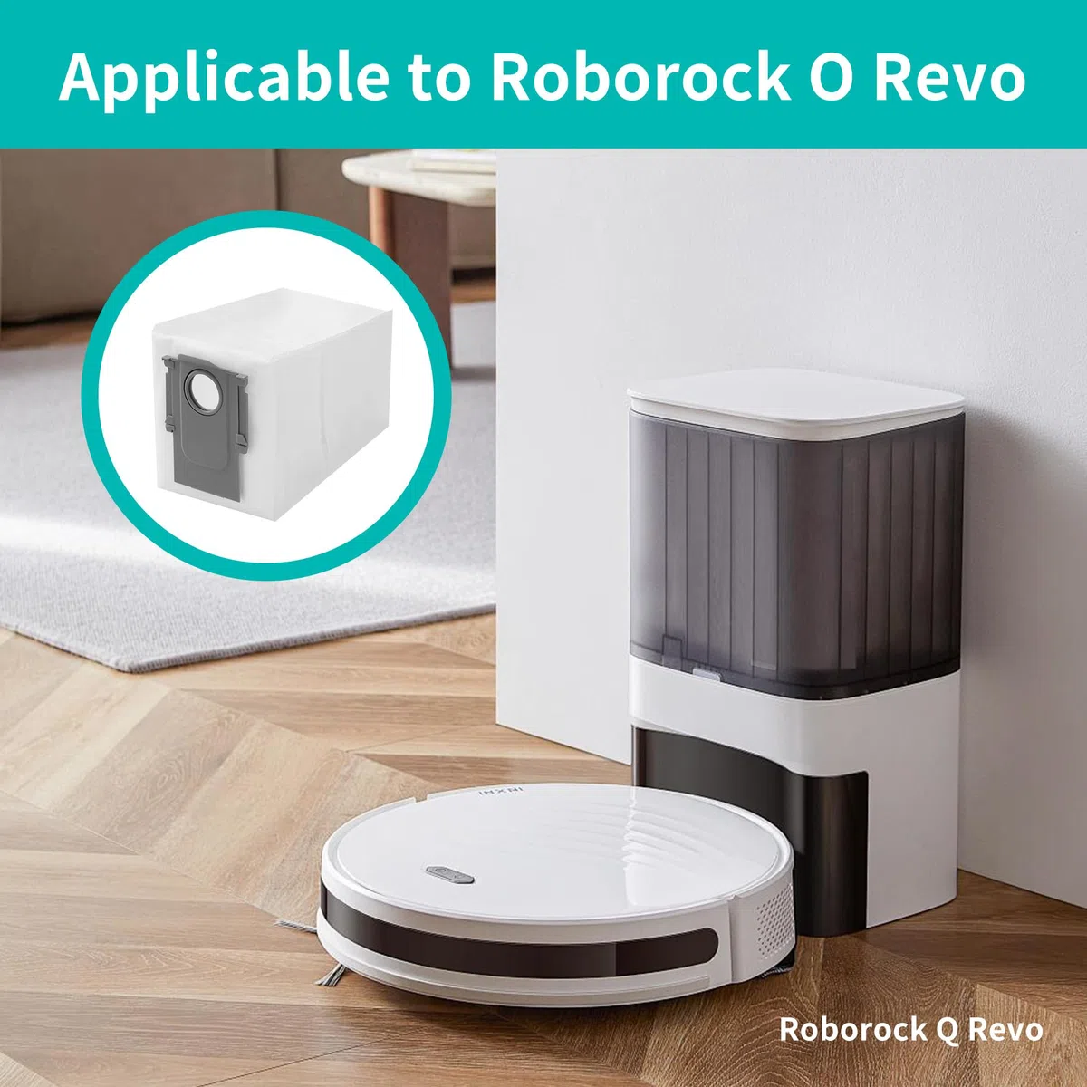 14 sacchetti per la polvere per accessori aspirapolvere robot per Roborock Saros 10R/Saros 10/Q Revo/Qrevo Pro/Qrevo MaxV/S8 MaxV Ultra/Qrevo Master/Qrevo Slim/Qrevo Curv
