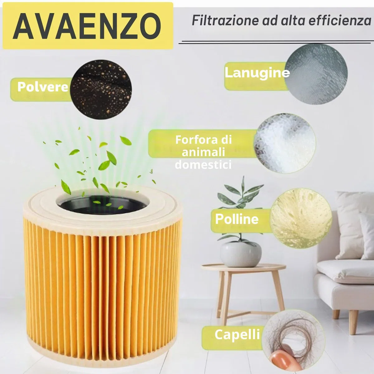 12 Sacchetti 6.959-130.0 1 Filtro a Cartuccia per Kärcher WD3 WD3 Premium MV3 SE 4001 SE 4002 WD3.200, ricambio per aspirapolvere 6.414-552.0