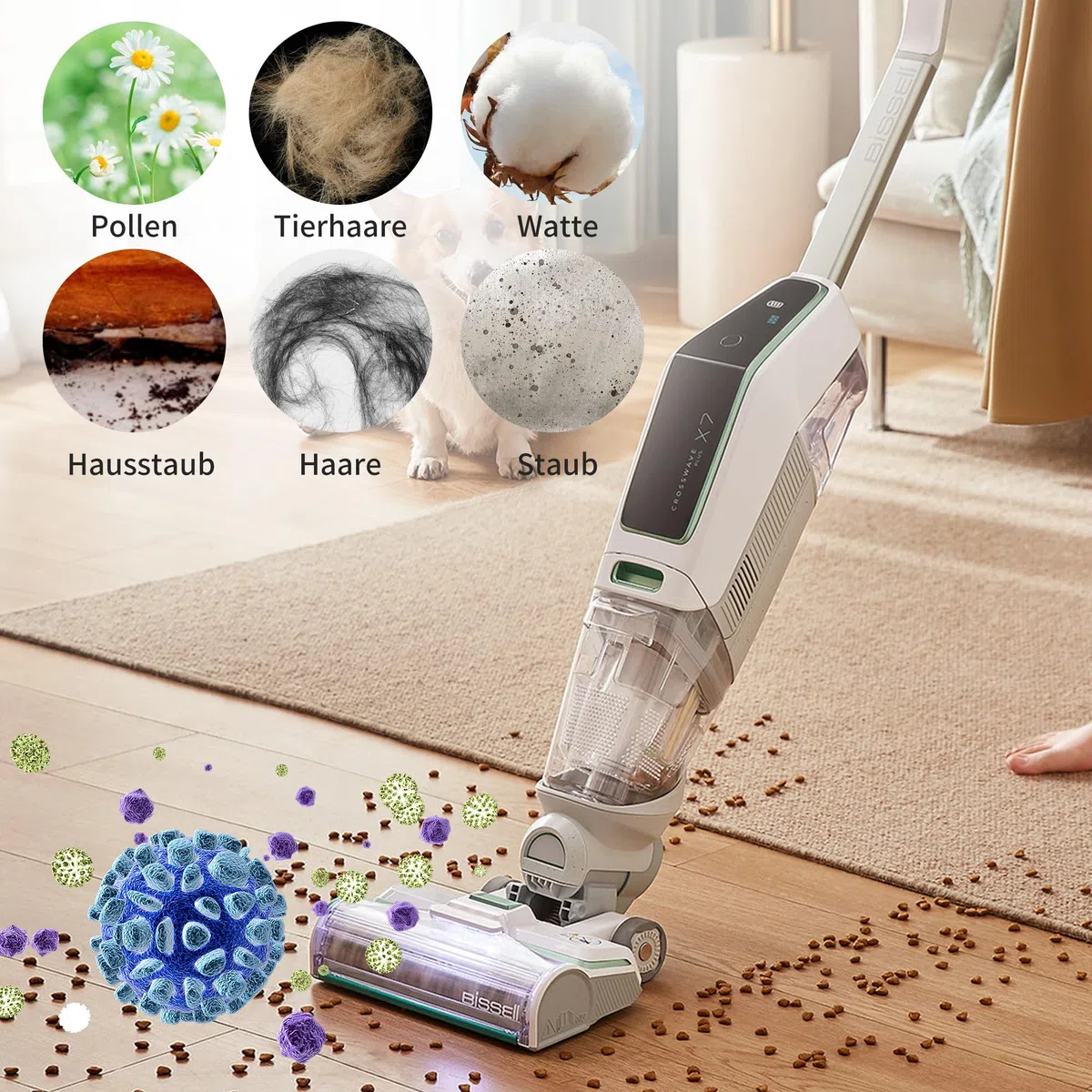 8 sacchetti per aspirapolvere per vorwerk kobold vk7 fp7, sacchetti da filtro avanzato pezzi di ricambio, sacchetto di polvere di ricambio con aspirapolvere VK7 FP7