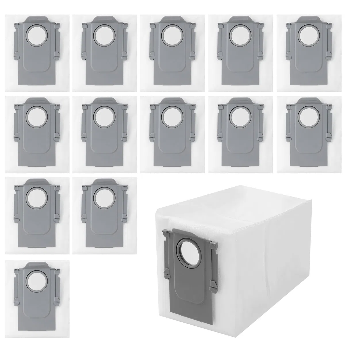 14 sacchetti per la polvere per accessori aspirapolvere robot per Roborock Saros 10R/Saros 10/Q Revo/Qrevo Pro/Qrevo MaxV/S8 MaxV Ultra/Qrevo Master/Qrevo Slim/Qrevo Curv