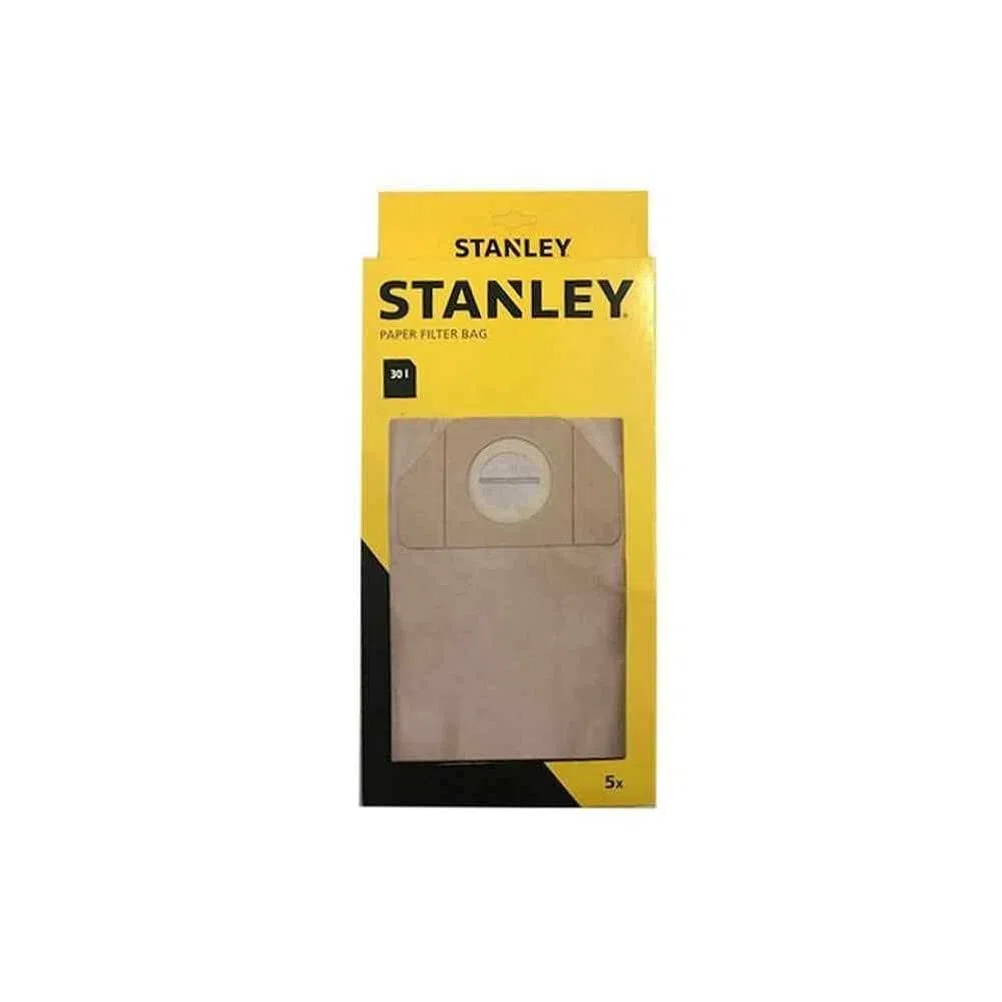 Stanley Sacchetti Filtro in Carta 30 l per Aspiratori Solidi e Liquidi
