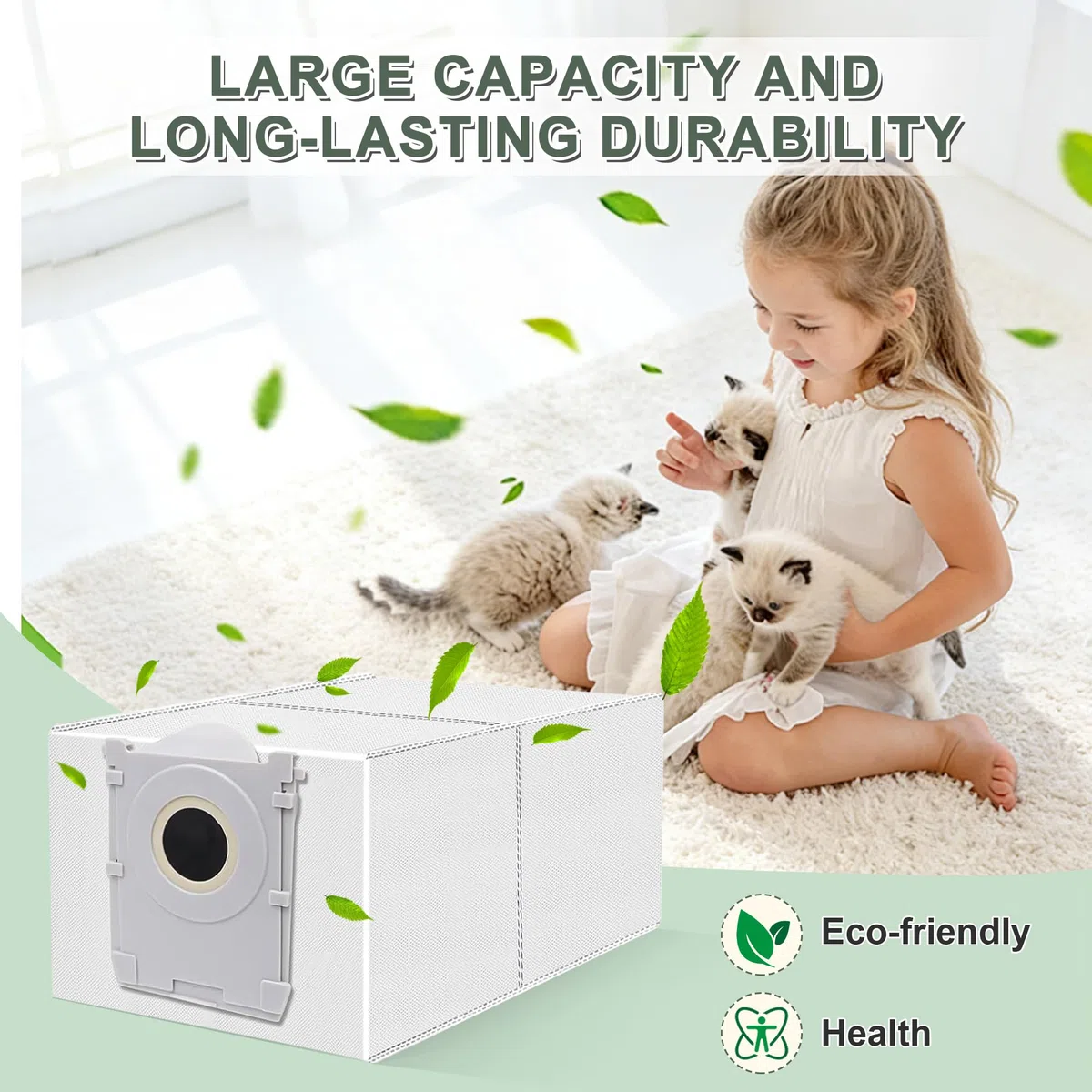 14 Sacchetti per Ecovacs DEEBOT X9 Pro/X8 Omni, T50/T50 Max/T50 Pro Omni, T80 Omni, T30C Pro Omni Aspirapolvere,Accessori per Sacchetti per Carbone Attivo