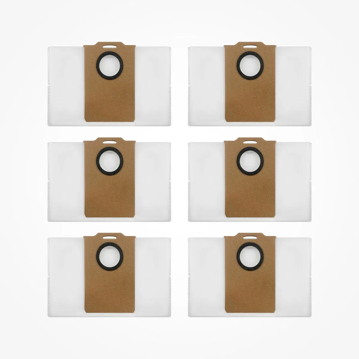 Ricambi Originali, 6 Sacchetti per Polvere per Stazione di Vuoto Ultenic T20 Pro/ T10 Lite, con Filtro HEPA, Compatibile con Ultenic T20 Pro/ T10 Lite