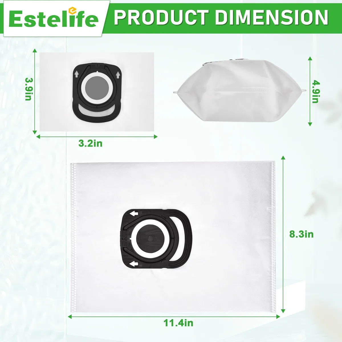 ZR200520 – 8 sacchetti Swirl R39 per Rowenta Compact Power, compatibili con Silence Force, Hygiene+, X-Trem Power (serie RO64xx, RO63xx, RO68xx, RO39xx)