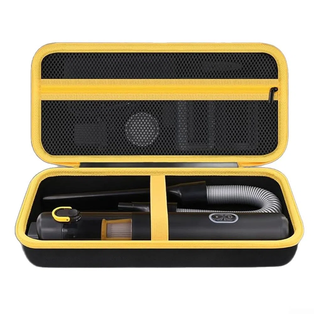Custodia rigida in EVA per Fanttik Slim V8 V10 per mini aspirapolvere, custodia antiurto con manico e cerniera, organizer compatto da viaggio per auto (nero)