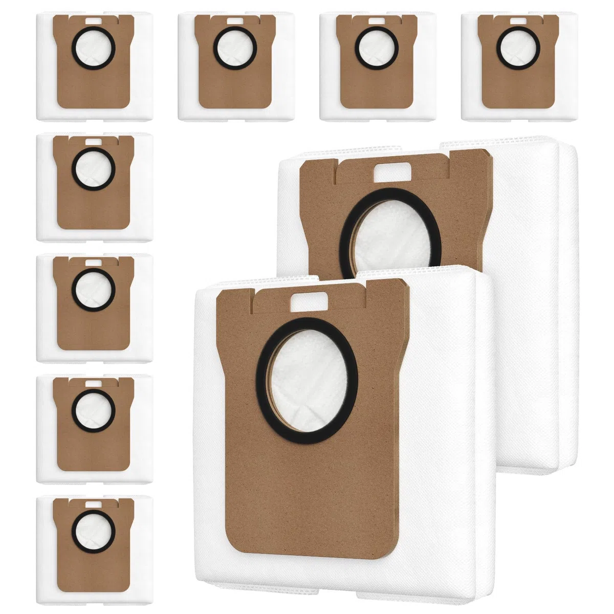 10 pezzi di sacchetti per aspirapolvere per Xiaomi X10+ / X20+, X20 Pro/Max, per Dreame L20/L10s/L10/L10s Pro/L50 Pro Ultra, L20 Ultra/X40/X50 Ultra Complete Aspirapolvere, S10, S10 Pro, S20, S20 Pro