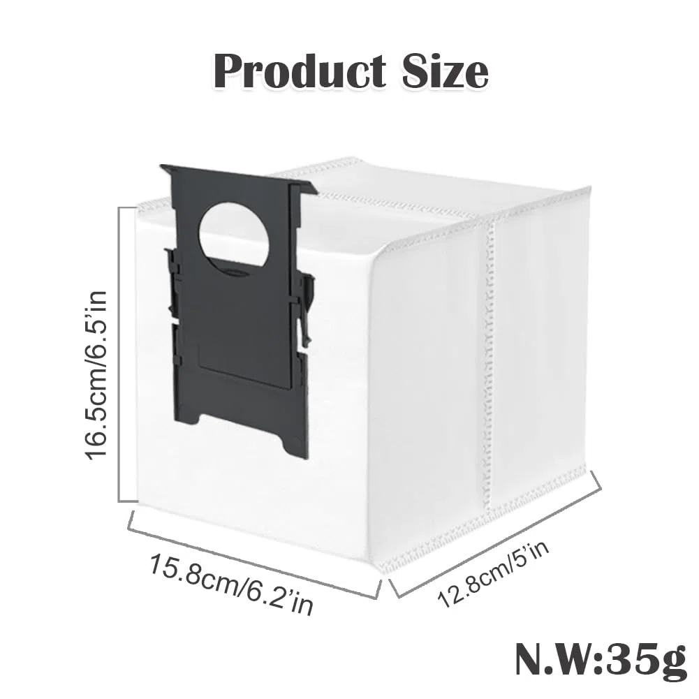 Confezione da 10 sacchetti compatibili con Eureka J20, per robot aspirapolvere Midea W20 W20 Pro, accessori a 3 strati