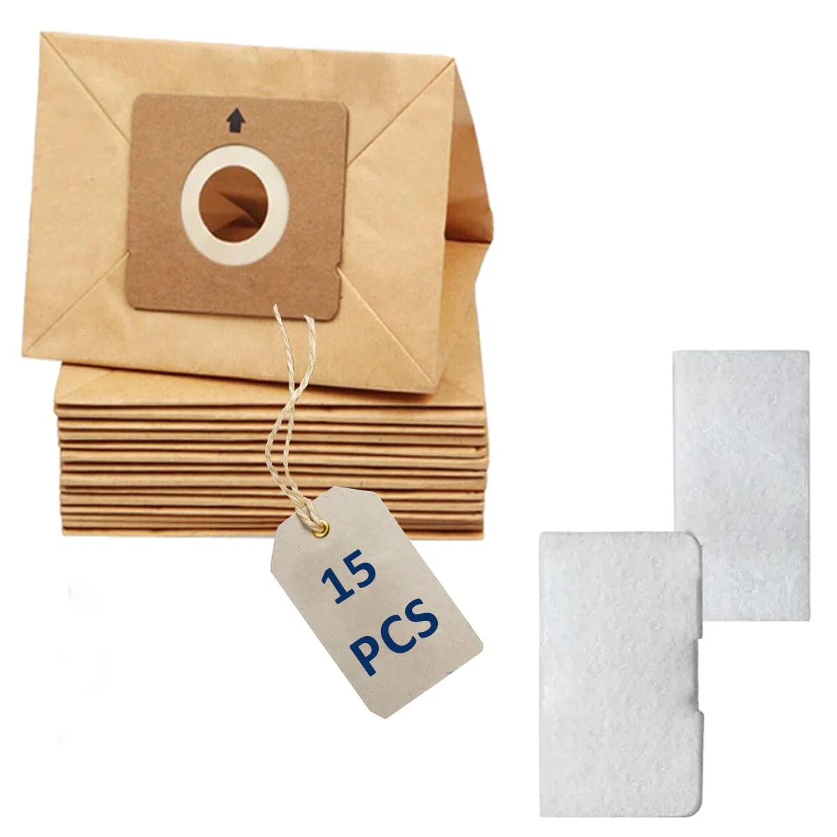 15 Sacchetti per aspirapolvere Rowenta ZR003901 Compacteo Ergo ro5253ea ro5285ea, City Space ro2611ea ro2645, Compacteo, Mini Space Pezzi di ricambio